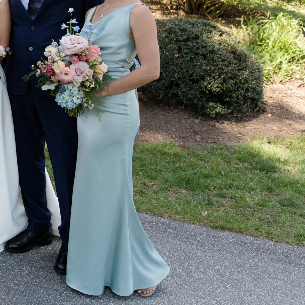 Blue Bridesmaid Dress
